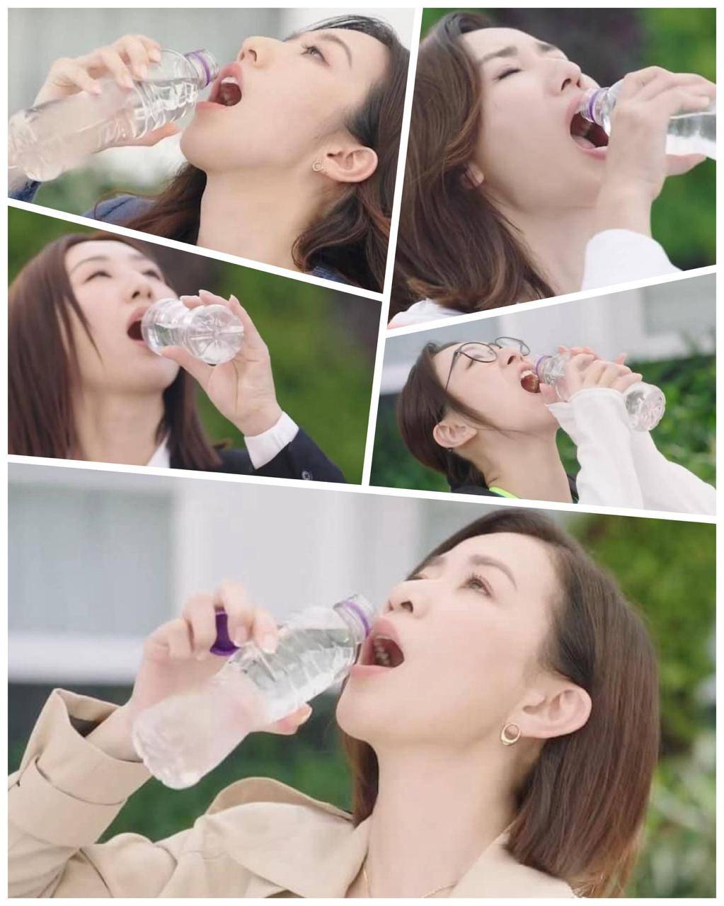 黃宗澤 新聞女王 上集大結局「一水泯恩仇」夠經典,原來飲水都要搣招紙,來到第二輯竟變成處處商機,廣告無處不在!(圖片來源:TVB)