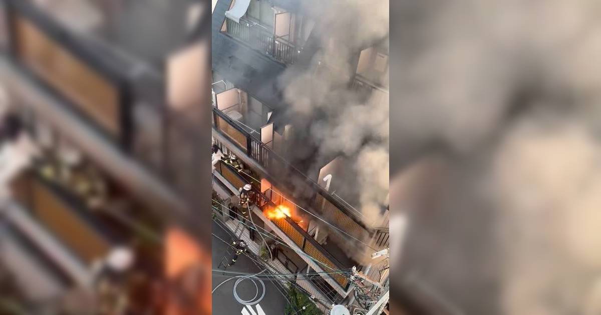 疑非法居留女子大阪煮蛋起火｜驚恐過度竟踢倒消防員同墜地