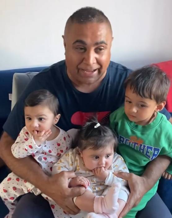 喬寶寶 tvb 大曬三孫溫馨時光網民大讚(圖片來源:IG@qbobo_bbq)