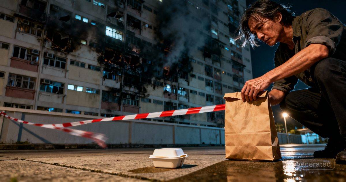 外賣員深夜接訂單送宏福苑火災地址｜神秘客人不斷催促「好肚餓」網民怒轟