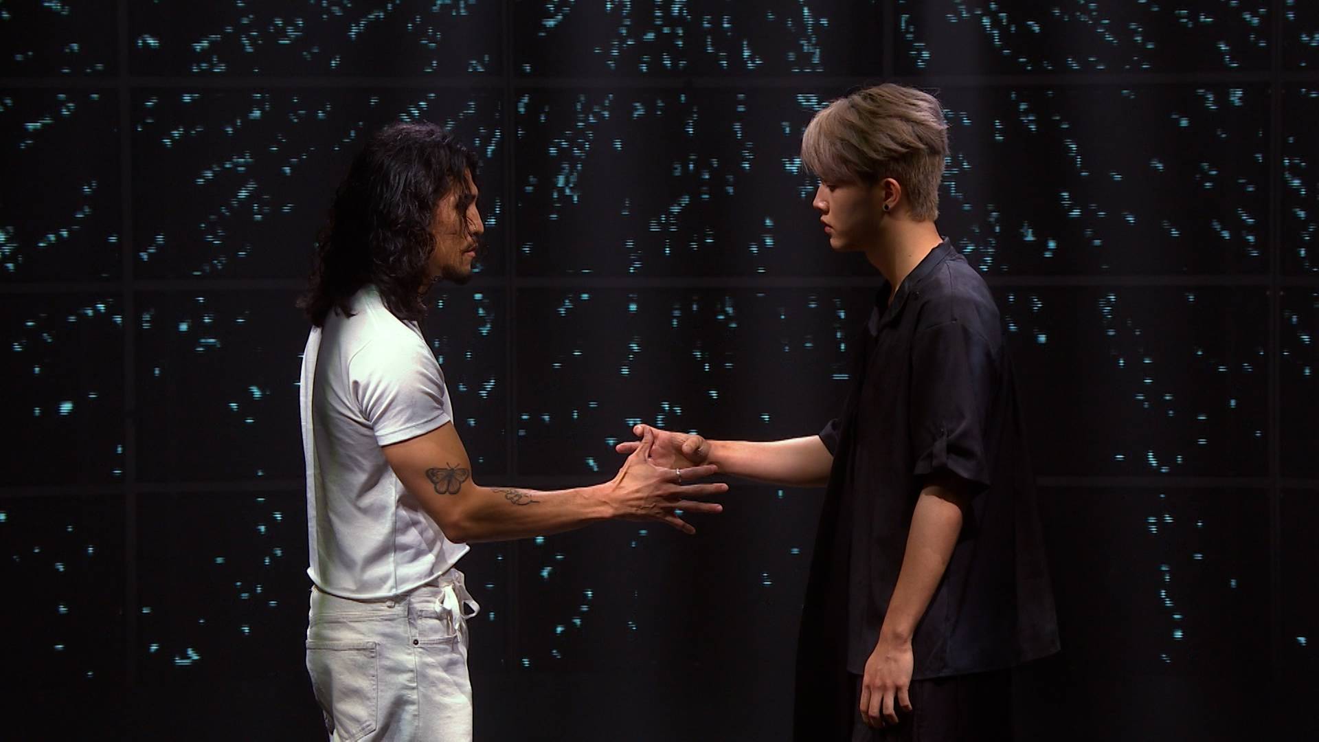 畢佬 畢佬和Dai Ma在20強中與表演自選項目《When 2 Worlds Collide》,不過最後不敵Group 6的丘藍和Jacky Fan。(圖片來源:ViuTV)