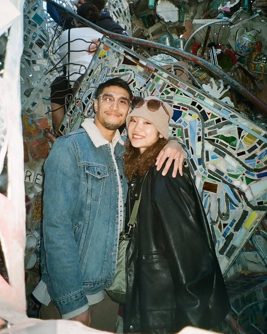 畢佬 原來兩人已經交往多年,多張甜蜜舊圖出土,不少網民都笑指該時期的畢佬與陳展鵬撞樣。(圖片來源:IG@gfc_ami)