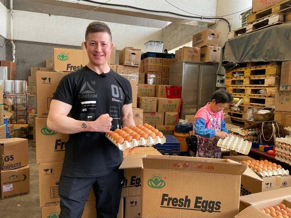 崔碧珈 大隻rocky 兩人年紀差21歲(圖片來源:FB@Rocky Cheng )