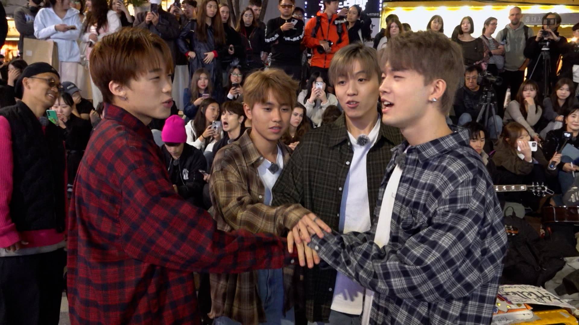 全民造星6 gordon Group 2弘大BUSKING (圖片來源:ViuTV)