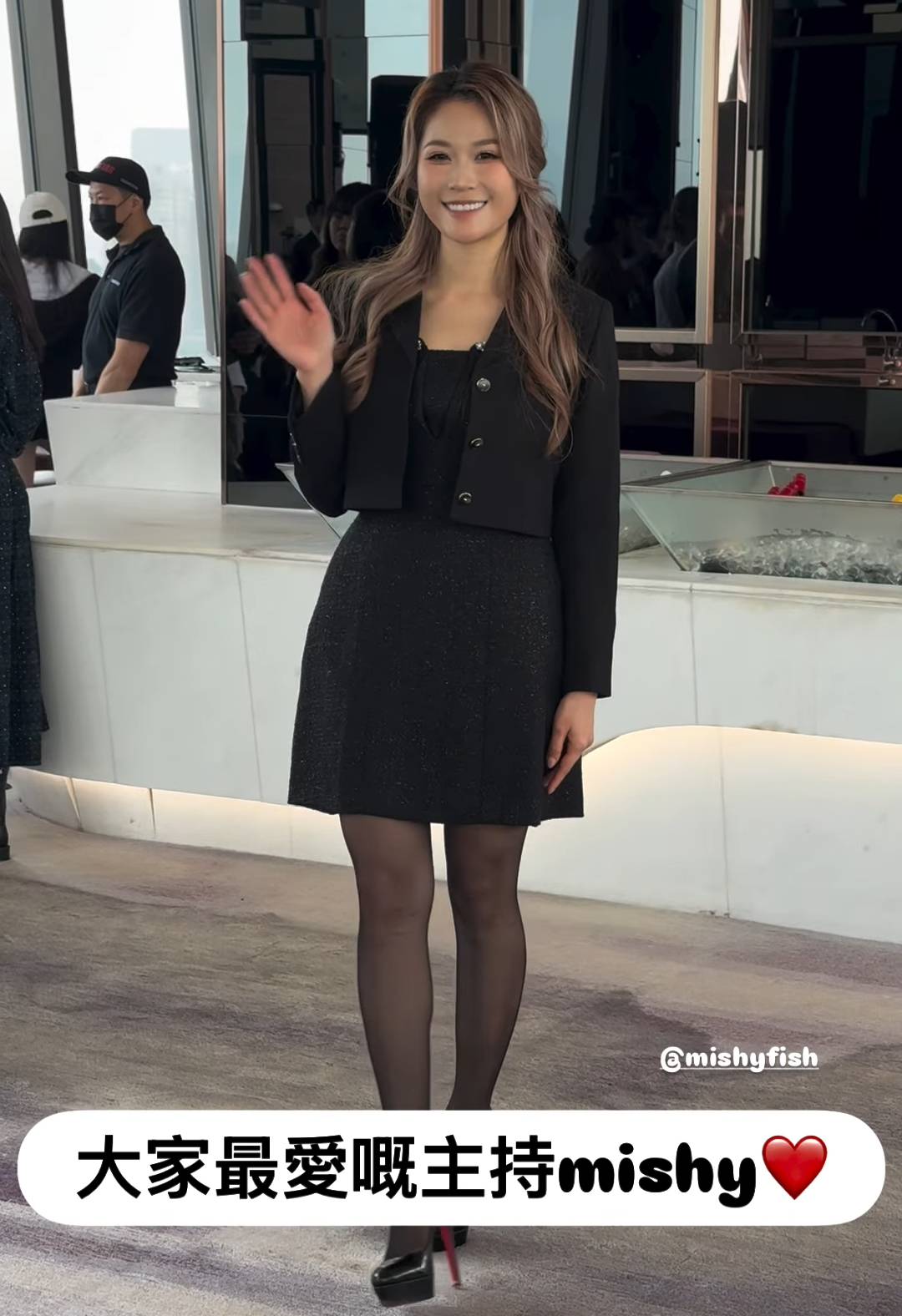 李昭南 mishy Mishy今日出席《存酒人》記者招待會擔任主持(圖片來源:IG@mishyfish)