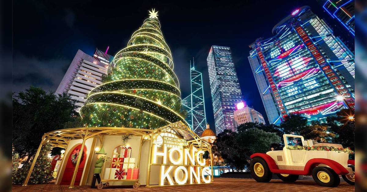 聖誕樹2025｜12大打卡推介：中環20米高巨型聖誕樹、迪士尼夢幻飄雪聖誕樹