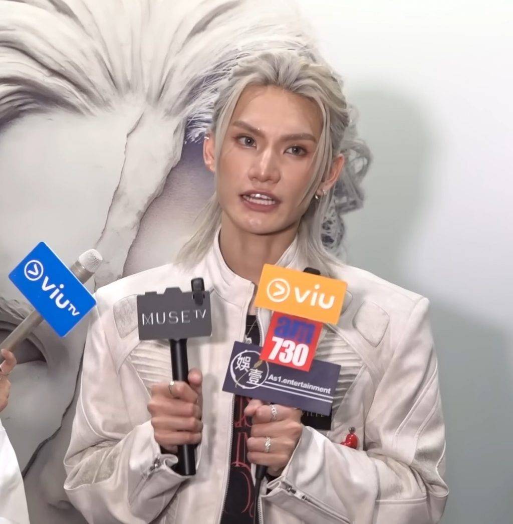 jeremy 五索 早於今年5月個唱後,Jeremy已主動回應過撞樣五索的話題(圖片來源:YouTube@Viu1 HK)