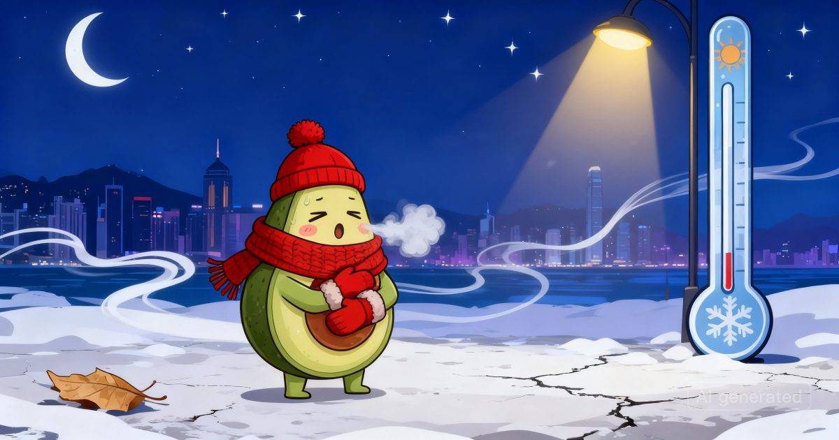 寒流突襲｜氣溫一夜狂降9度！天文台警告：新界將跌穿10度？