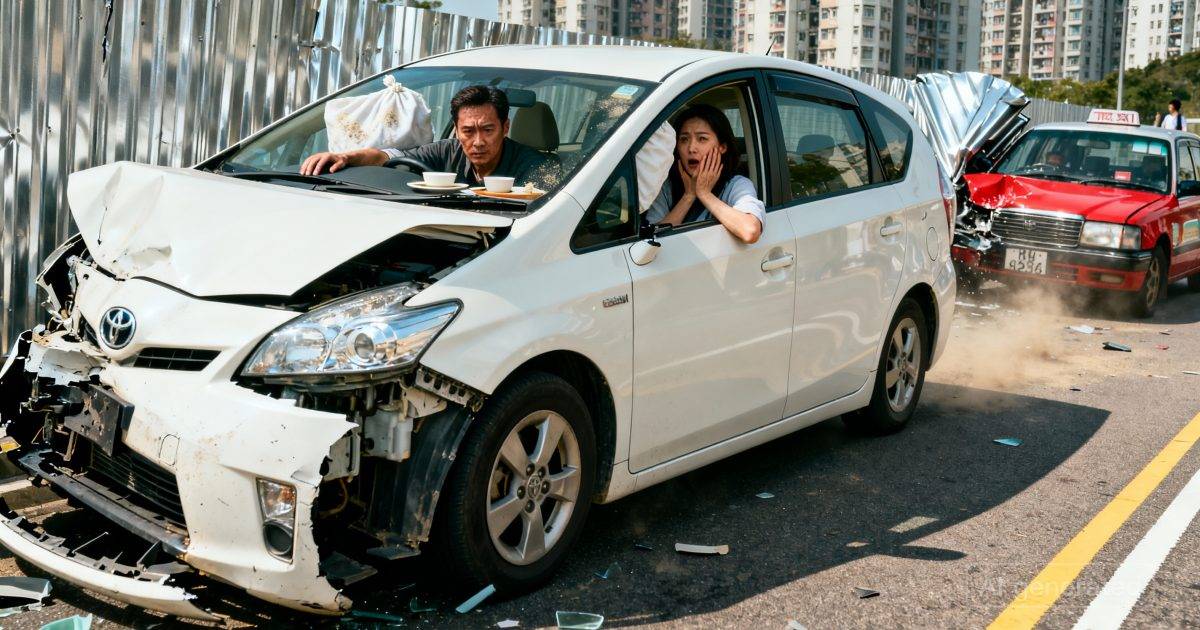 沙田54歲學牌P牌｜路口轉右遭士高速攔腰猛撞！連講3句對唔住惹網民心痛