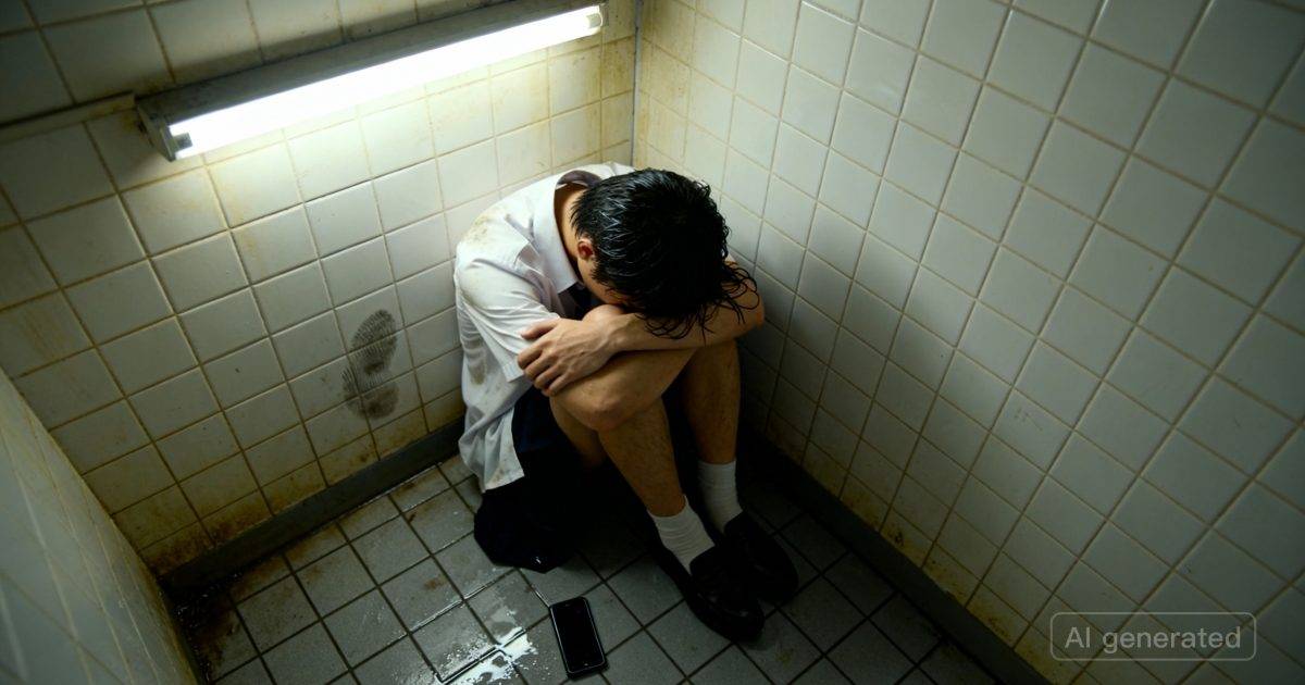 日本校園欺凌片破億瘋傳｜中學生倒地遭同學瘋狂踢頭 網民怒轟：這是謀殺未遂！