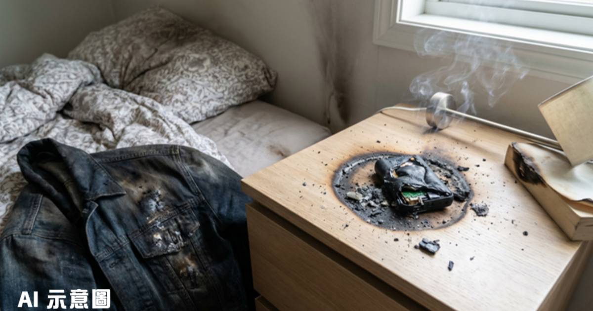 女網民床頭櫃充電寶突爆炸｜父親1個動作救全家 網民震驚