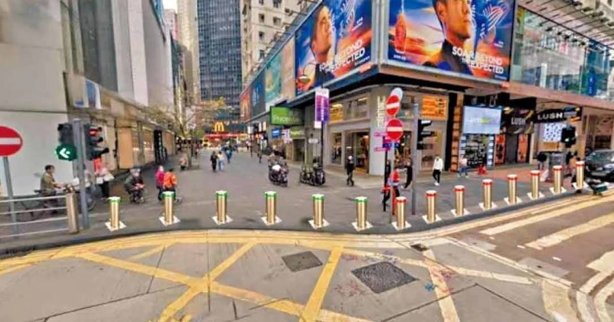 銅鑼灣SOGO外擬裝60支防撞柱｜500萬工程 防「有心人」撞人群