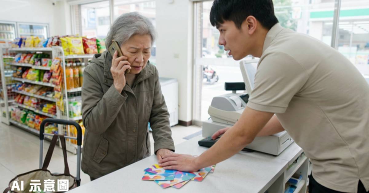 婆婆便利店買點數卡接神秘催促電話｜店員機警拒絕交易 網民讚揚