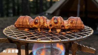 網民露營燒烤繽紛樂｜火炙朱古力微溶爆漿 網民反應兩極：會唔會甜到黐線？
