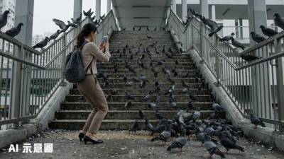 中環天橋逾百野鴿霸樓梯｜女途人被迫止步拍攝 網民怒斥一件事