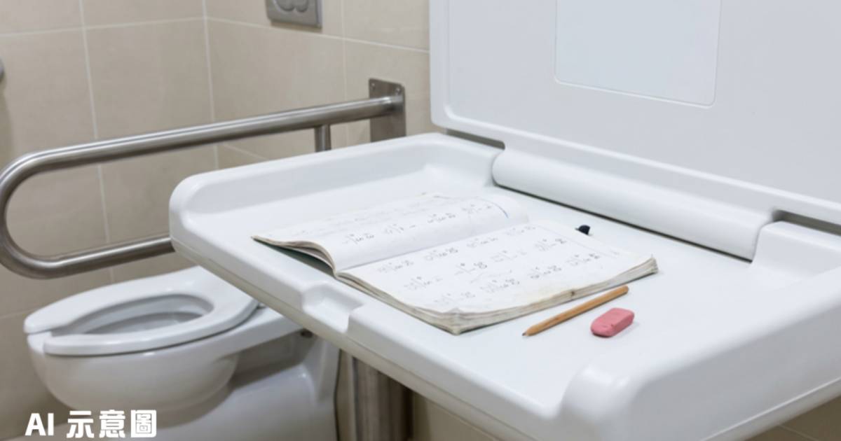 九龍塘商場家長佔殘廁1小時教數學 網民震驚