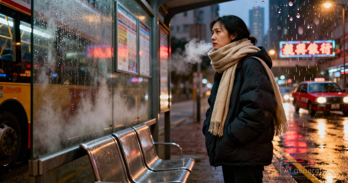 強烈季候風突襲！氣溫急降一夜跌9度　天文台警告：新界北區恐見「單位數」？