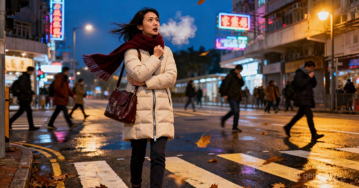 寒流今晚殺到香港｜天文台預告氣溫急降！新界呢區最低得8度？