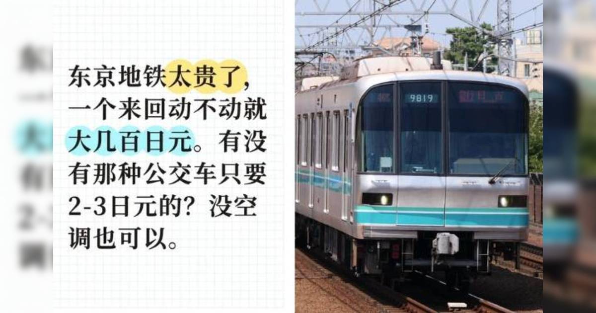 內地客嫌東京地鐵太高端太貴｜要求3日圓搭車被砲轟 AI贈三招？