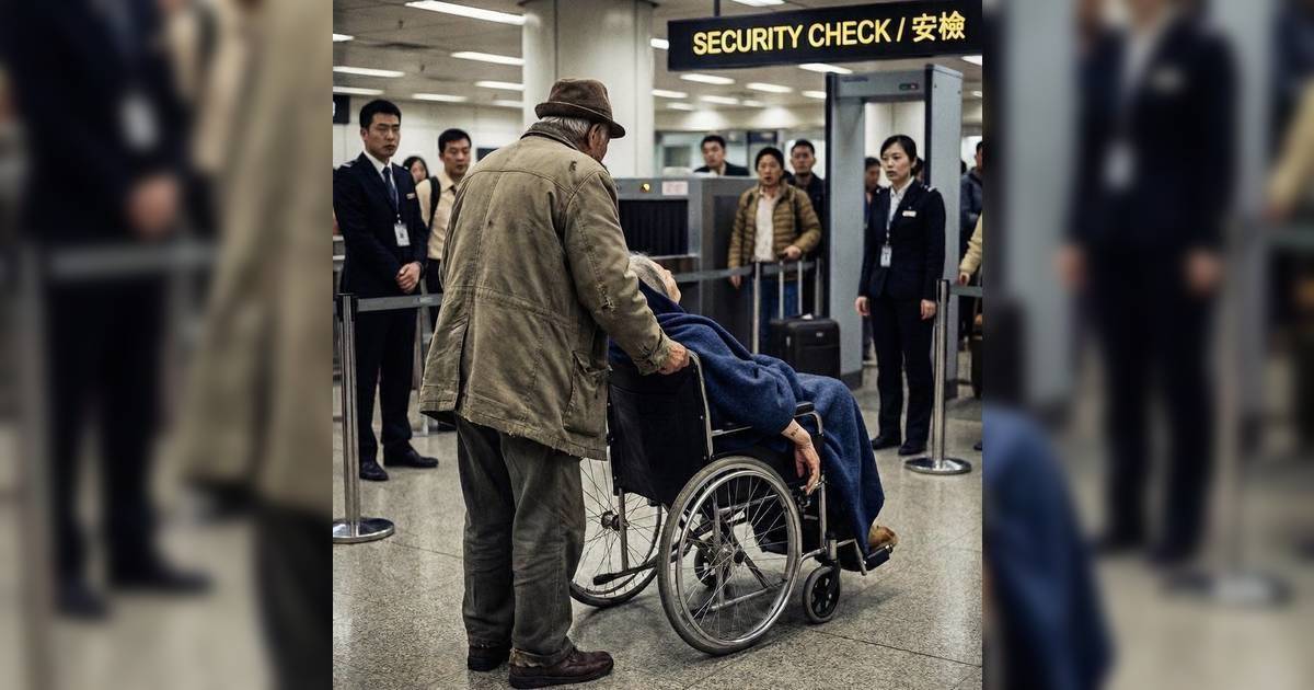 80歲翁推亡妻輪椅登機｜安檢人員一摸驚覺「這異狀」 動機如此？