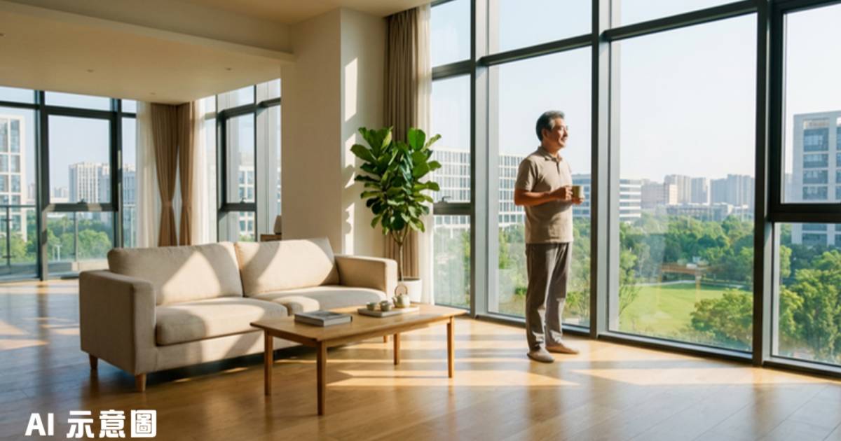 60歲退休港警100萬中山置業｜客廳430呎嘆在港連廁所都買不起