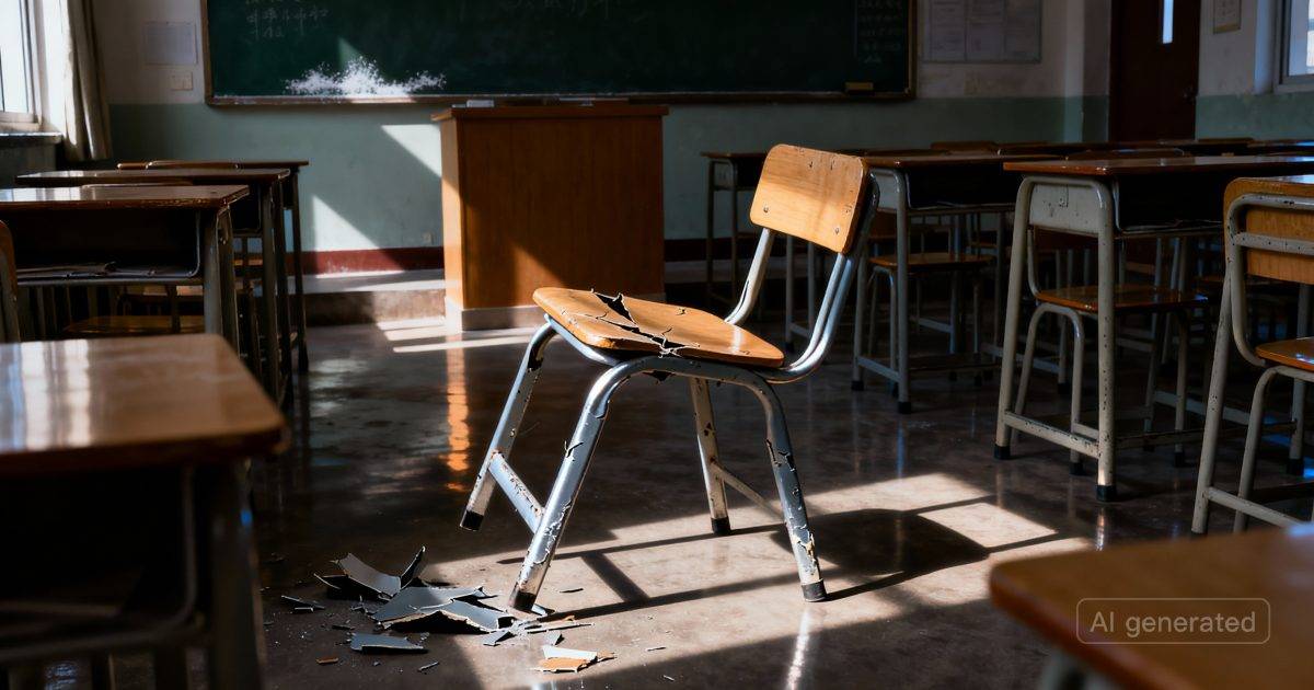 河南學生課室內發狂！｜鐵櫈狂砸同學後腦畫面瘋傳 校方竟稱「視角問題」網民怒轟：公開行兇！