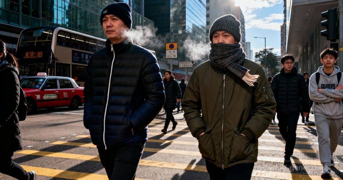 強烈季候風狂襲｜氣溫插水式急降「市區僅11度」！天文台發出寒冷天氣警告？