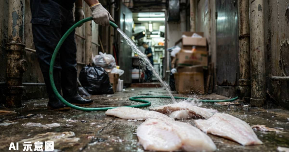 旺角餐廳員工地板沖洗魚塊｜女生後巷目擊拍片　網民反應兩極化