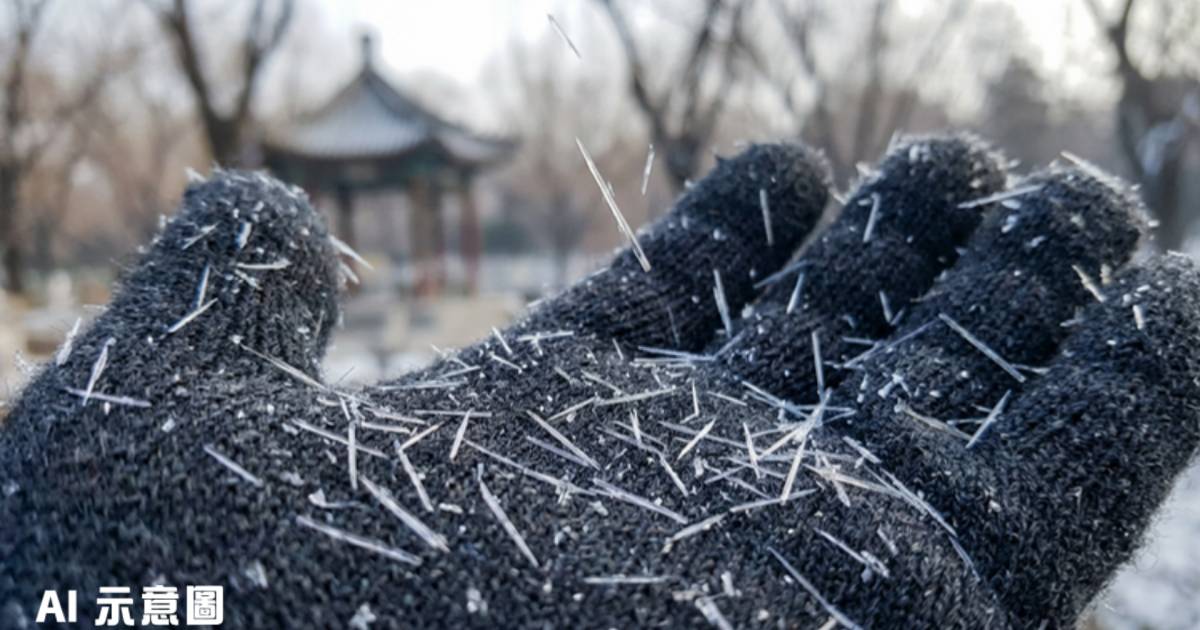 濟南下「暴雨梨花針」雪花｜落地有聲如撒味精 網民笑稱要穿防彈衣