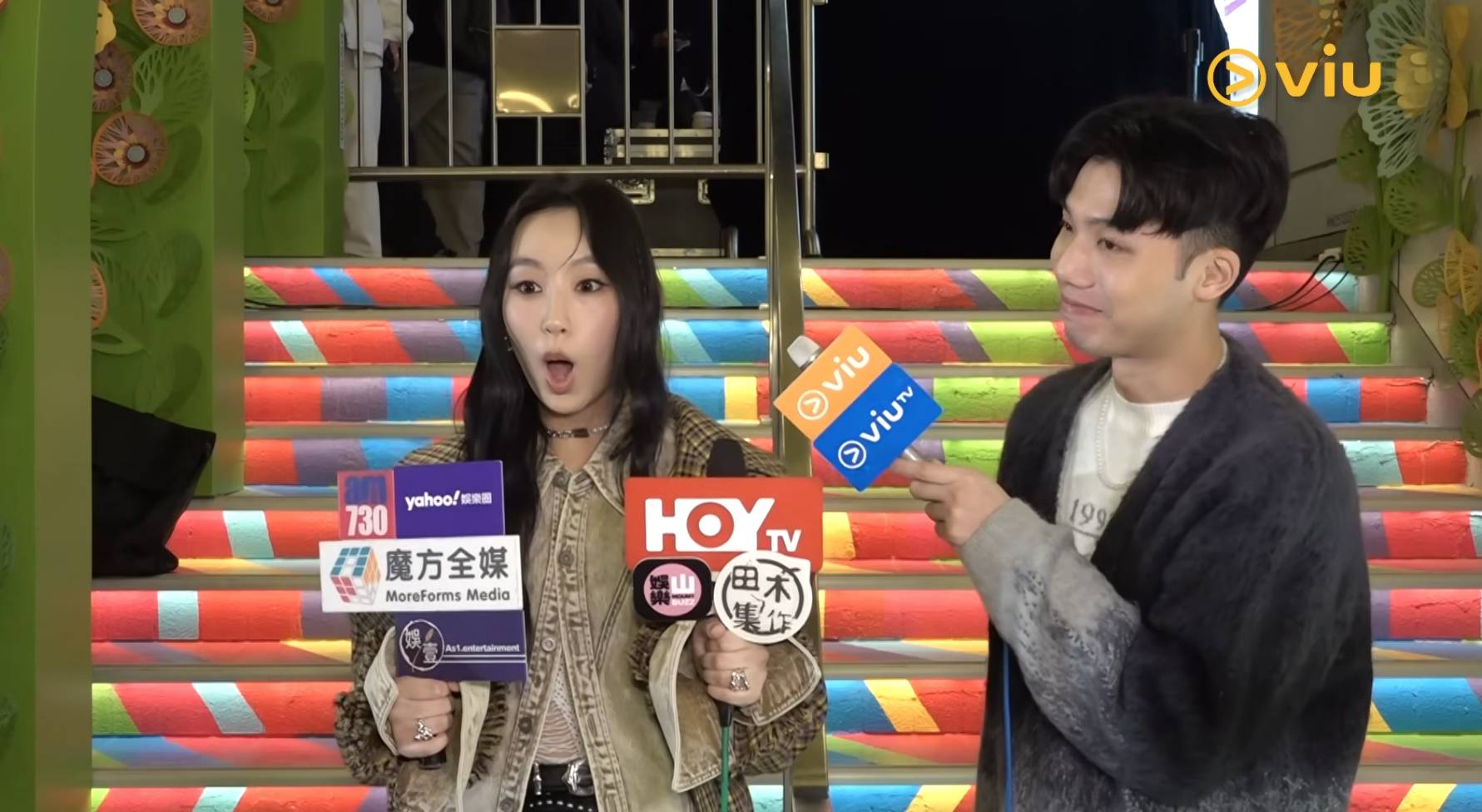 炎明熹 鍾柔美 (圖片來源:Viu1HK)