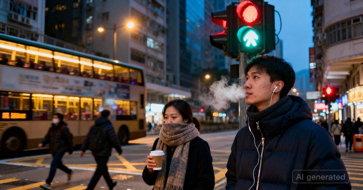 寒流突襲｜氣溫急降「單位數」！天文台發警告：新界一區僅5度？