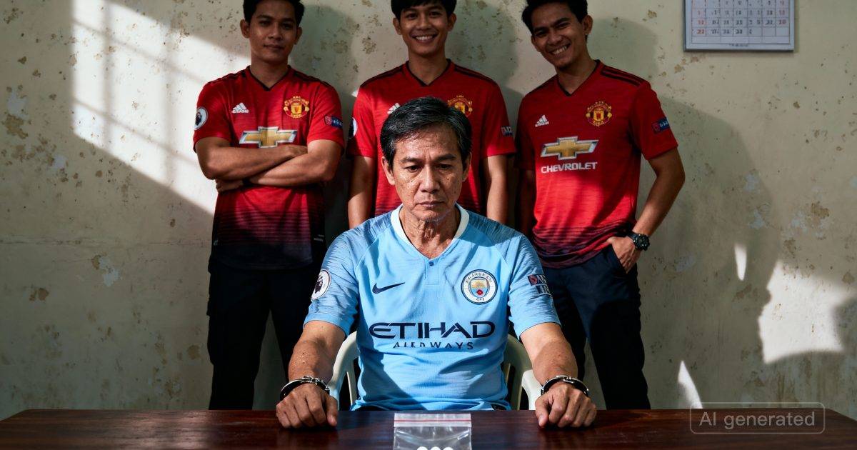 43歲曼城球迷毒販被捕｜慘遭3名曼聯迷警員公開羞辱！網民見緝毒照嚇呆：太可恥