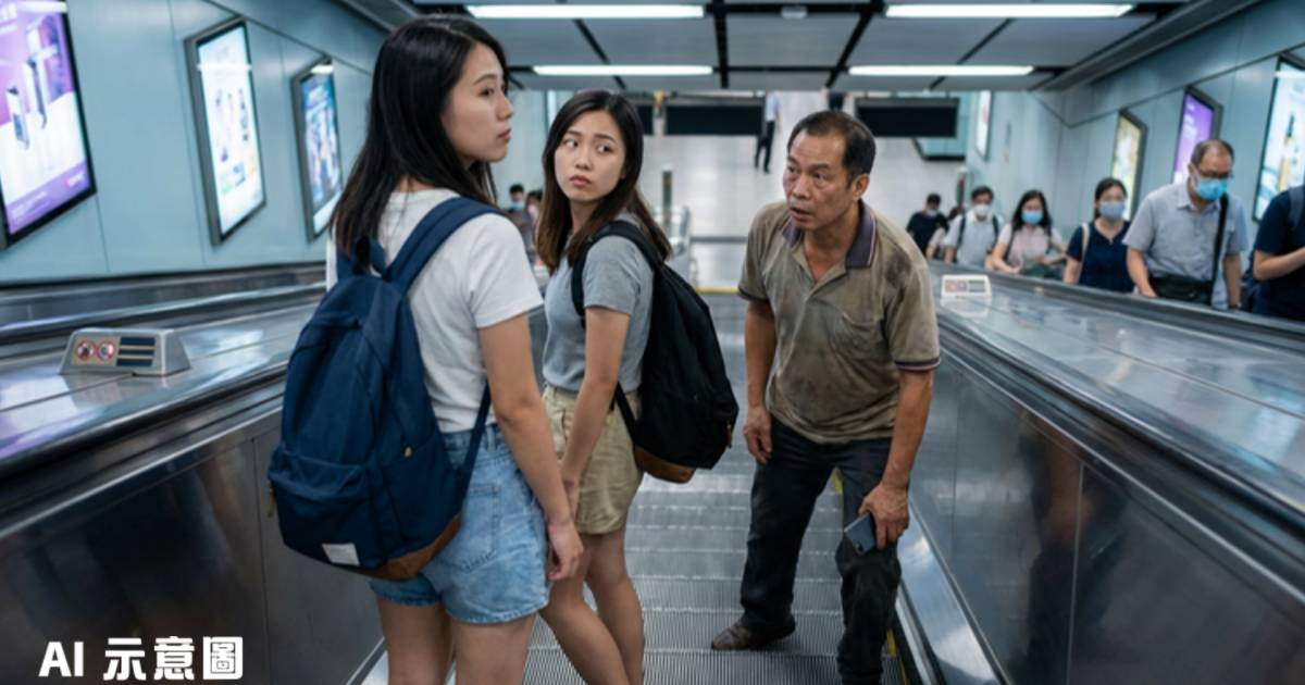 韓國女遊客港鐵遭大叔「鹹豬手」｜目擊者挺身相助 網民怒斥影衰香港