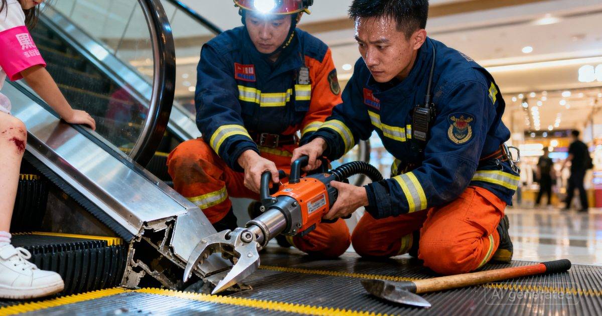 8歲女童慘被扶手電梯「生吞」右手！｜手掌扭曲變形畫面曝光｜網民嚇壞：睇到心都痛