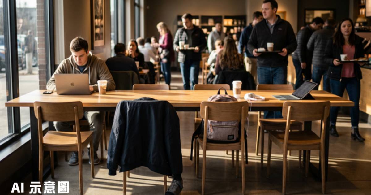 星巴克男子一人霸全排窗口位｜男顧客公審極度自私 網民建議咁做