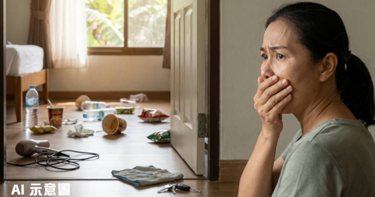 清邁民宿出租數天慘變垃圾崗｜東主崩潰求助網民：你係我你會點？