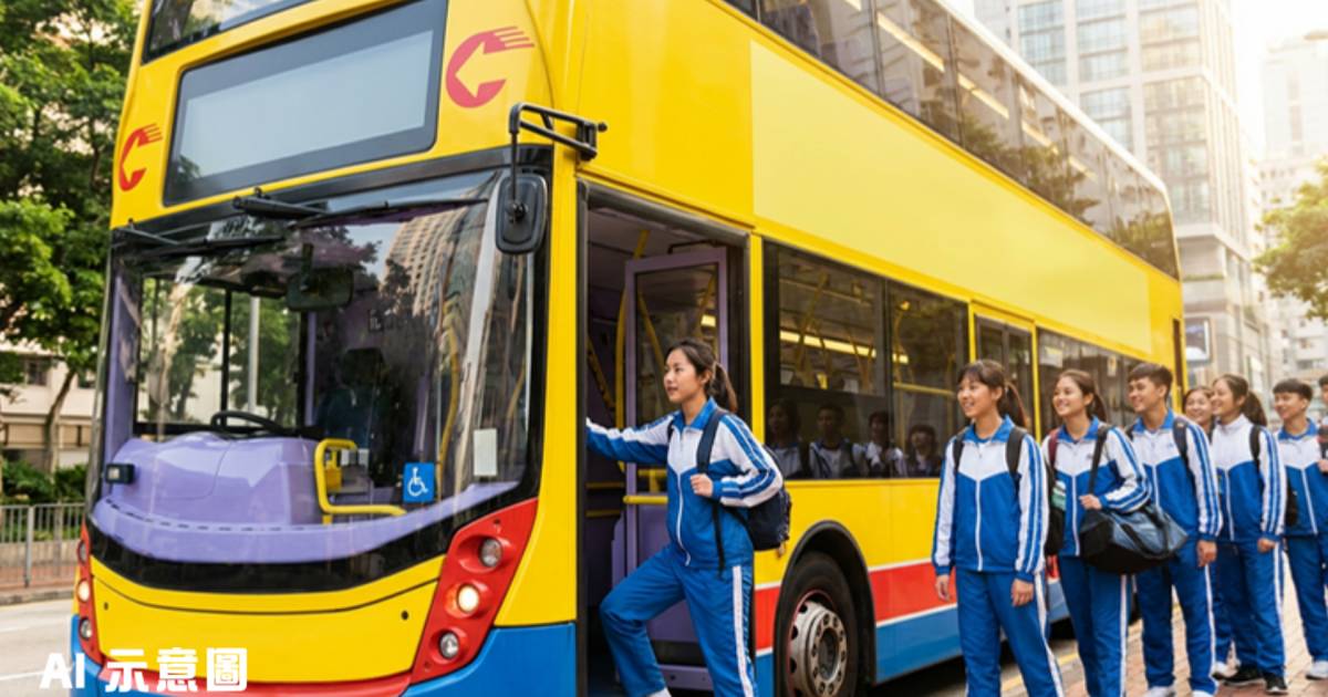 葵青中學田徑隊坐城巴出征｜網民讚有氣勢 城巴5字回應獲Like爆