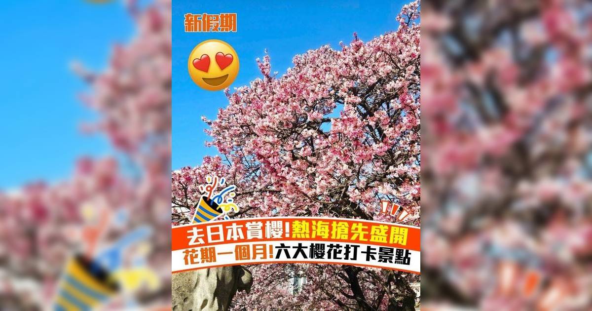 去日本賞櫻!熱海搶先盛開 花期一個月!六大櫻花打卡景點
