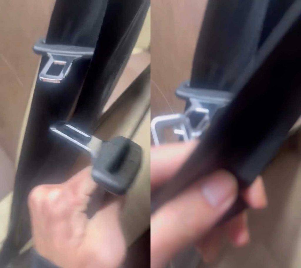 最新時事速遞 巴士安全帶 「掹都掹唔X到」(圖片來源:benchan_nahcneb@Threads)