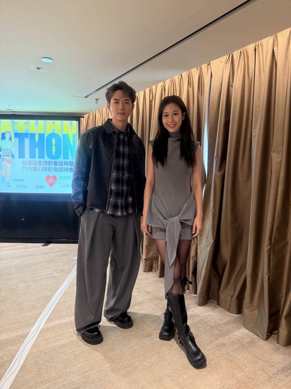 何沛珈 阮浩棕 何沛珈阮浩棕分手後首同場,接受訪問時表示不介意情侶檔宣傳(圖片來源:官方提供)