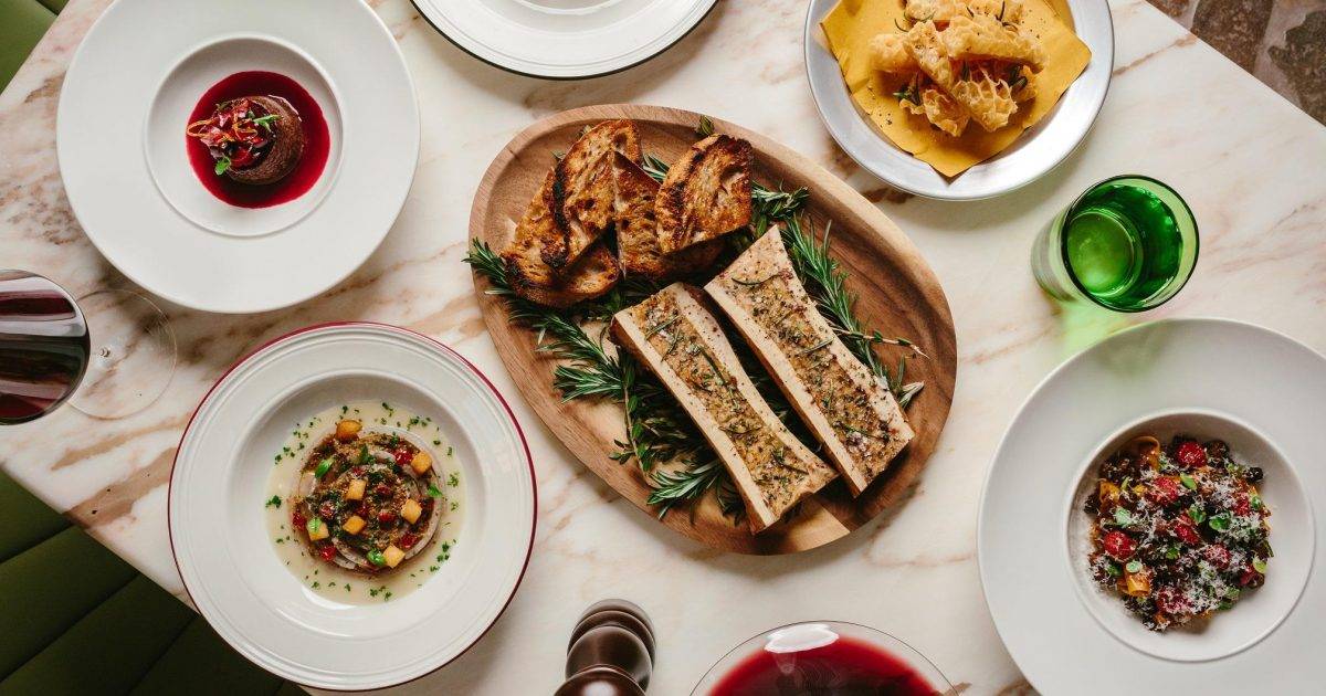 Testina – 中環餐廳 必食榛子蛋糕配皮埃蒙特榛子沙巴翁+牛舌配吞拿魚醬+手工寬麵條配鴨肉醬+櫻桃撻+榛子蛋糕