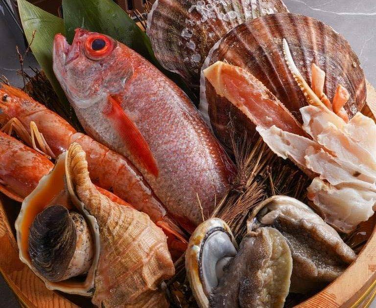 磯野水產 – 銅鑼灣餐廳 必食矶煮鲍鱼+牛舌鋤燒+野菜条沙律伴鳀鱼酱