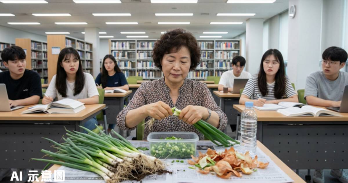 大媽圖書館自修室霸位搣蔥｜青草味擾人溫習 網民嘲「自修家政科」