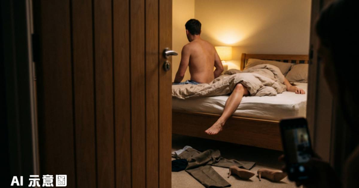 人妻撞破丈夫與小三半裸躺床｜拍片蒐證反遭抓髮 法官判賠金額曝光