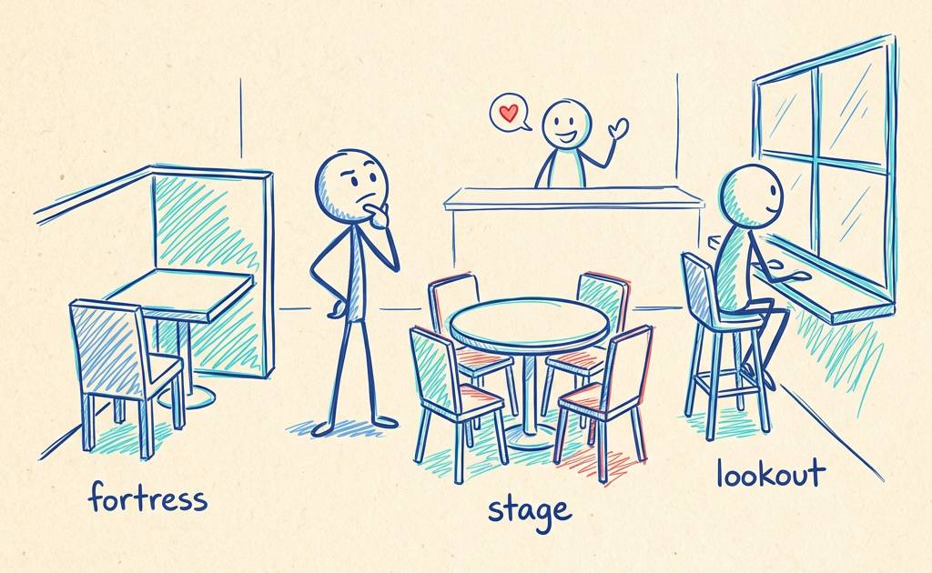 選座位心理學全攻略：從餐廳到會議室一秒揭示你的隱藏性格！