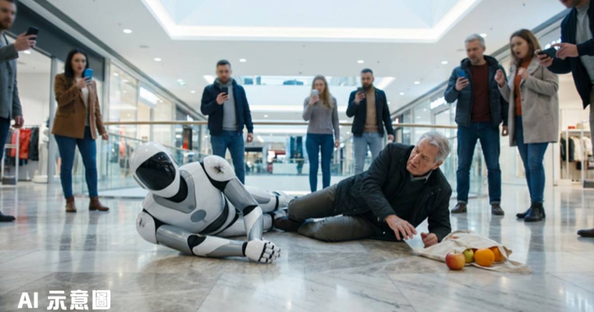 成都商場機器人表演撞倒圍觀老人｜人機雙雙倒地 網民：科技倫理第一次碰撞