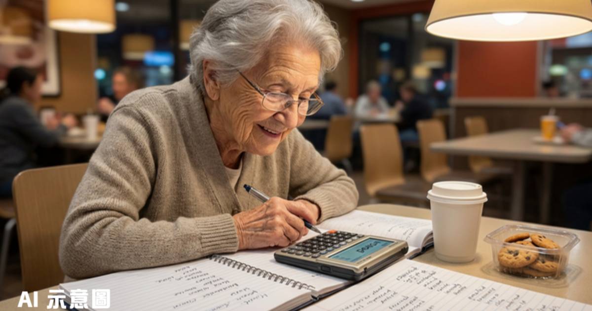 80歲婆婆每日麥當勞苦讀16小時｜因一個原因不敢去圖書館 網民感動