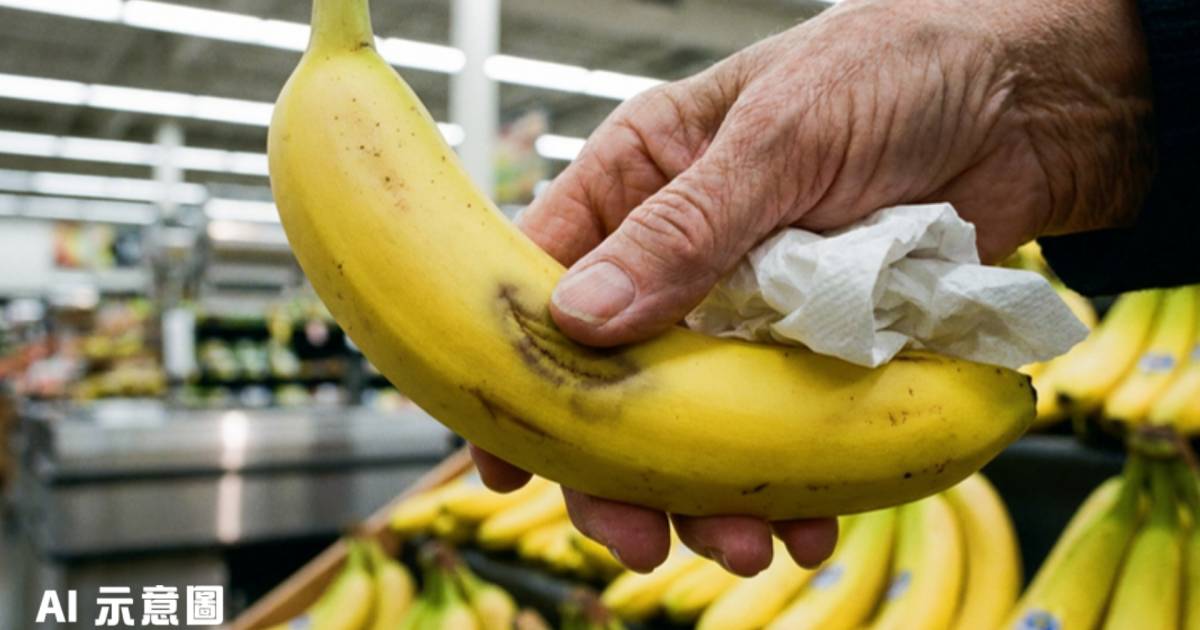 白髮婦人超市揀蕉「逐隻撳摙」｜網民怒斥自私行為