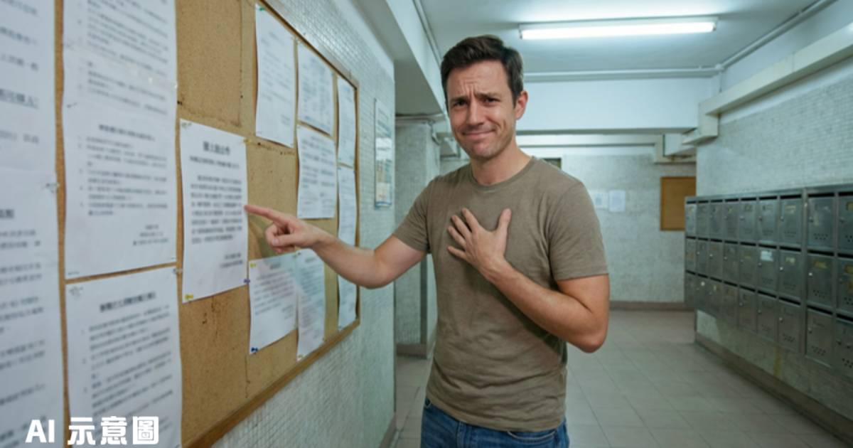 大廈通告點名「Ka Wing Lau」要求保持安靜｜真相曝光網民笑爆