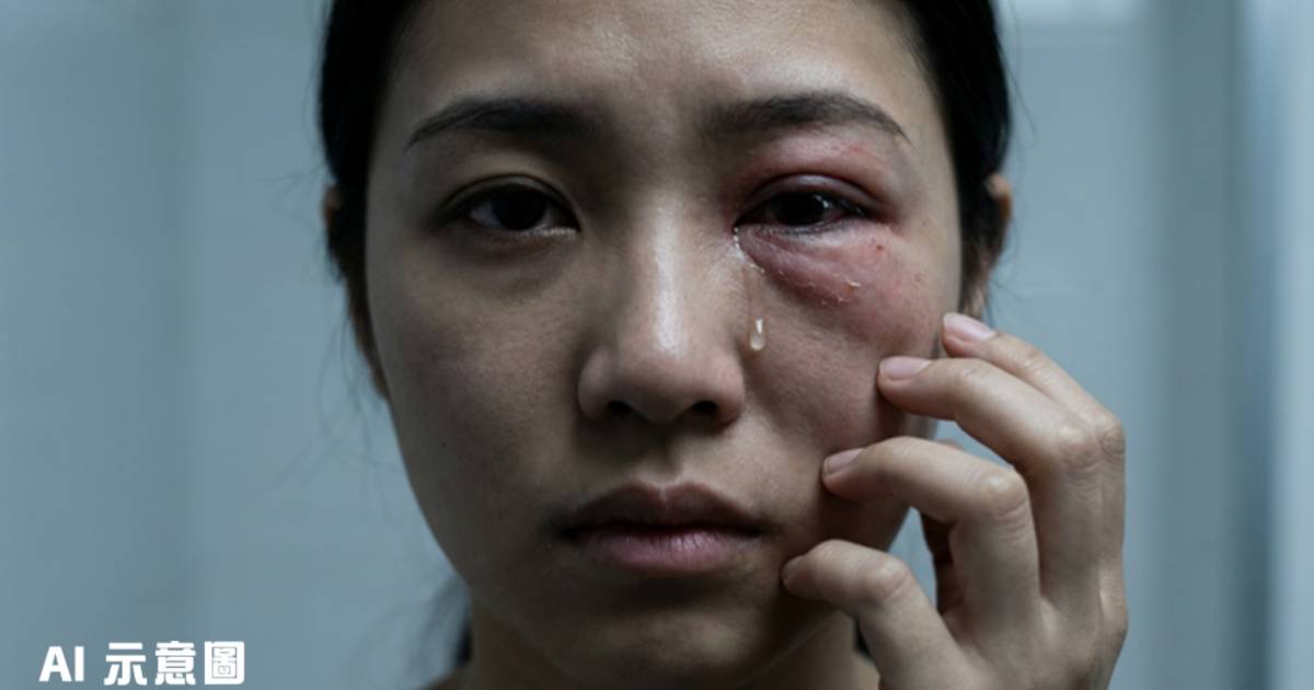 杭州女醫美手術嚴重過敏｜工作人員粗暴擠爆臥蠶 視力受損